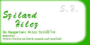 szilard hilcz business card